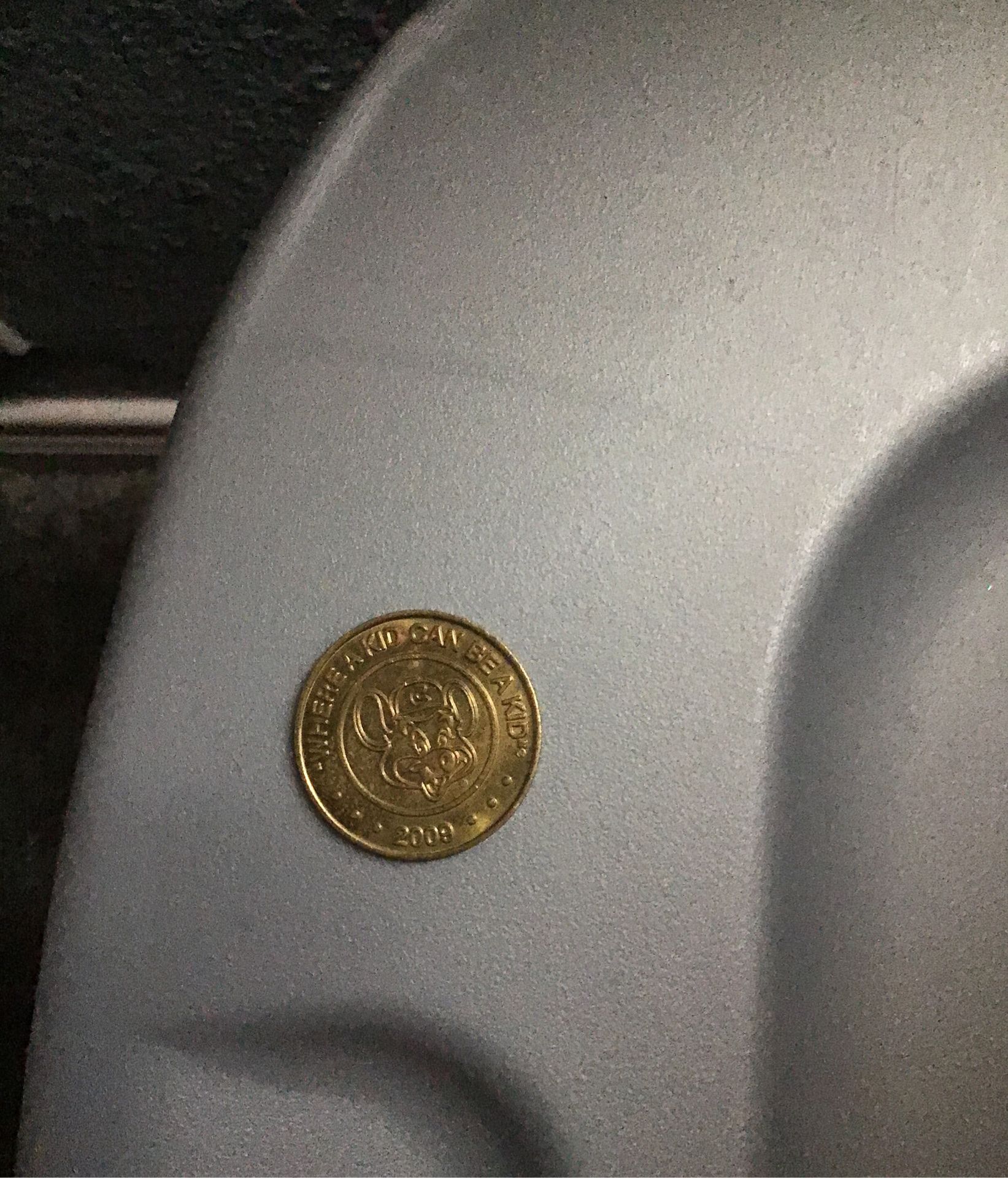 Chuck E. Cheese coin from 2009 they do not make these anymore