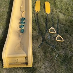 Swing Set Slide, Gym Rings and Swings