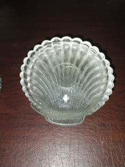 Crystal seashell plates