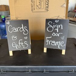 Table Top Chalkboard Signs
