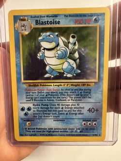 Blastoise English Base Set Vintage 1995 GREAT CONDITION Pokemon Card