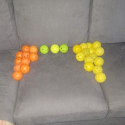 27 Indoor Pickleballs Used But Excellent Condition. All Of Them For $35
