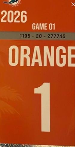 Dolphins vs giants orange parking