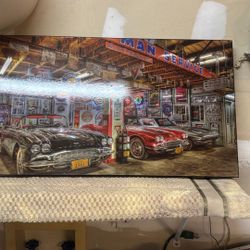 Wall Art Picture Hot Rod Shop