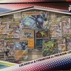 Prismatic Evolutions Lucario ex & Tyranitar ex Premium Collection