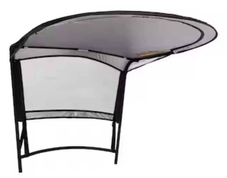 John Deere Black Polyester/Steel Riding Lawn Mower Canopy