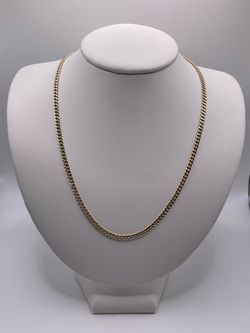 10KT Yellow Gold Cuban Link Chain