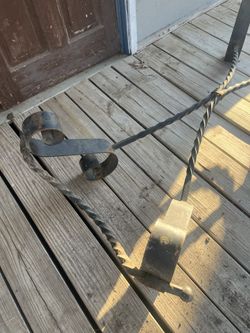 Antique Iron Base Coffee Table