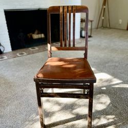 Antique Vintage Folding  Chair - Louis Rastettor & Sons Co