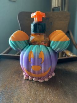 Mickey Mouse pumpkin soap stand