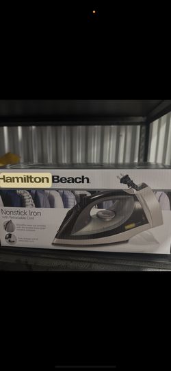 🔥✨ FOR SALE / EN VENTA ✨🔥  🧺👔 Hamilton Beach Nonstick Iron with Retractable Cord 💨⚡ La plancha perfecta para mantener tu ropa siempre impecable y