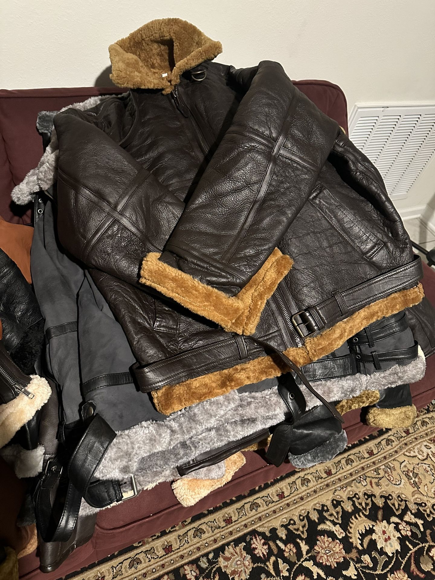 Leather Jacket Top Grain Original New $200 Each,
