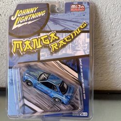 Johnny Lightning 1:64 - 1999 Nissan GT-R R34 Manga Racing- Blue Mijo Exclusives