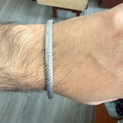 14K White Gold Bracelet