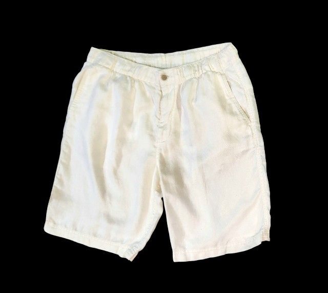 Tommy Bahama White Linen/Tencel Blend Men's Shorts L