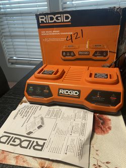 Ridgid 18V Dual Port Simultaneous Charger