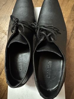 Calvin Klein Brodie Epi Leather 10 .5 Black