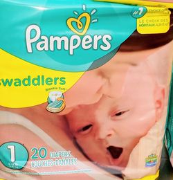 BRAND NEW....Pampers Swaddlers Size 1 For 8-14 lb babies