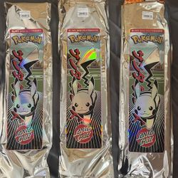 Squirtle Evolution Pokemon X Santa Cruz Skateboard Blind Bag Set 