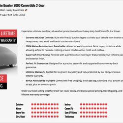 Car Cover For 1997 To 2003 Porsche Boxster