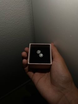 Diamond earrings passes diamond tester