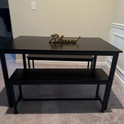 Black Dining Table Or A Crafting Table