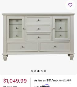 White dresser