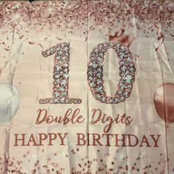 10th Birthday Pink And Gold