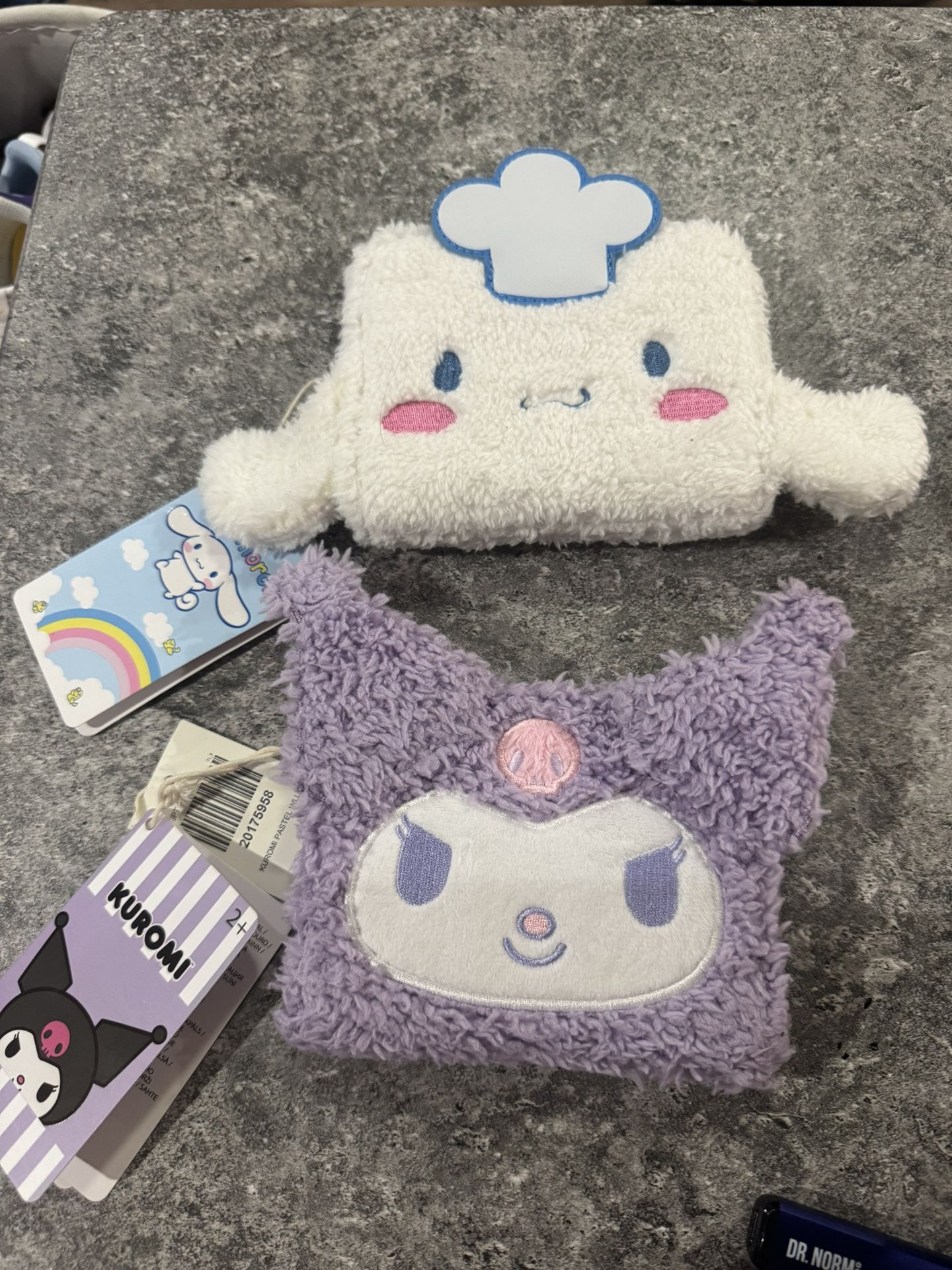 Cinnamonroll / Kuromi Fuzzy Wallets