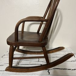 Child’s Wood Vintage Rocking Chair