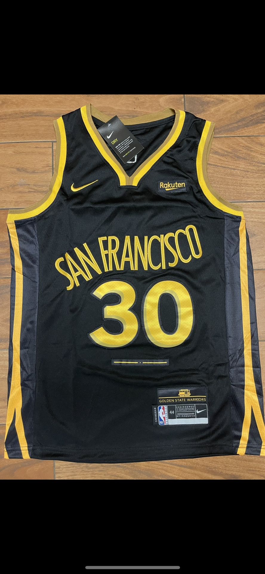 Curry black San Francisco 30 Golden State Warriors City Edition Jersey S M L XL