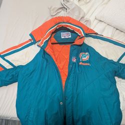 XL Old School Logo Miami Dolphins Jacket