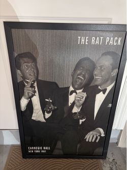 The Rat Pack 'Carnegie Hall' Gel-textured Art Print