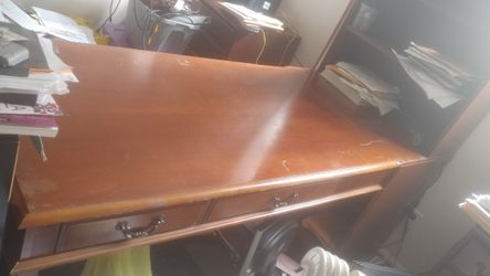 Wood desk