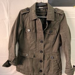 Converse Quilted Green Jacket Medium 