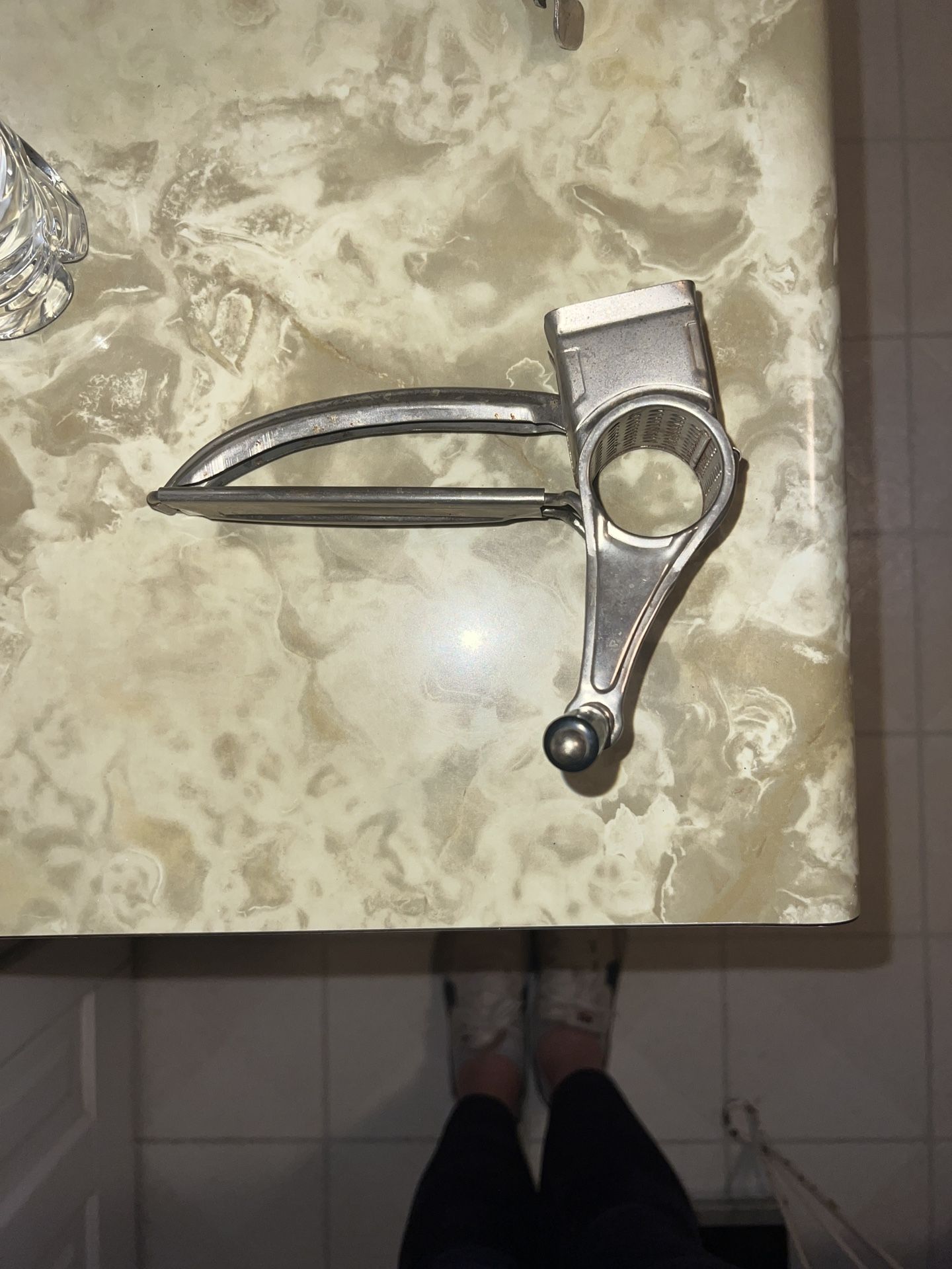 Vintage Rotary Cheese Grater. Has marks/rust from age see pics