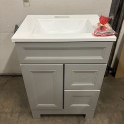 New 24” Bath Vanity Cabinet with Top