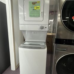 24’ Wide Stackable Washer Dryer WashTower New Scratch Dents