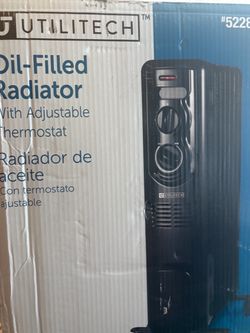 Utilitech Oil-Filled Radiator with Adjustable Thermostat