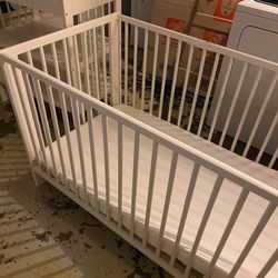 Crib  with Changing Table  and High Chair 