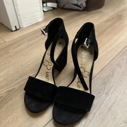 Sam Edelman Black Chunky Heel