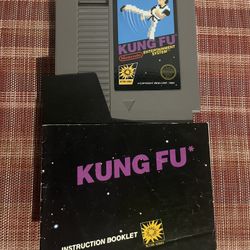 Kung Fu 5 Screw Cartridge w/Manual For Nintendo NES