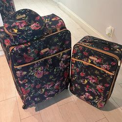 Jessica Simpson Spinner Luggage Set Floral Travel Suitcase