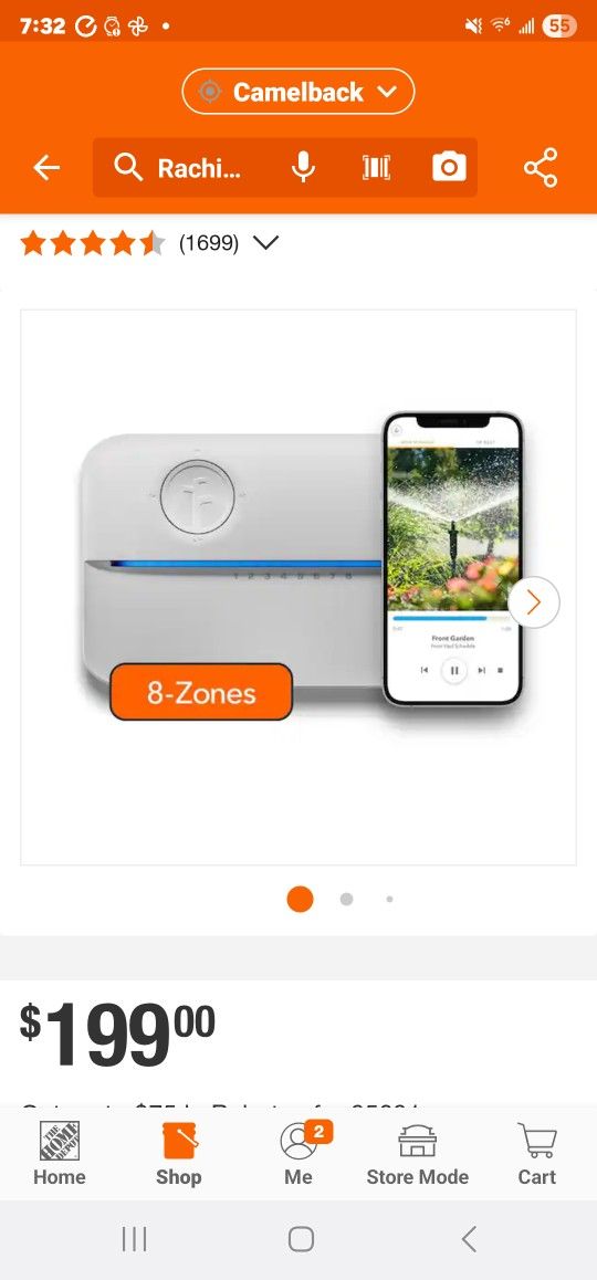 Rachio 3 Smart Sprinkler Controller (8-Zone)