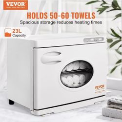 40* 23L Large Capacity Hot Warmers with See Through Window, Two Stainless Steel Racks, Holds up 50-60 Towels, 2-in-1 Quick and All-Round Heating for F