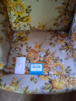Vintage 70's high back chair