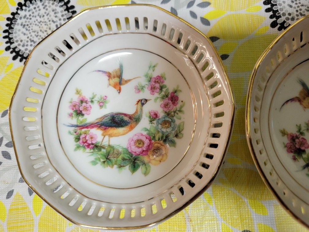 Germany Bowl with Pheasants & Flowers