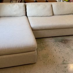 Restoration Hardware Belgian Linen Sectional