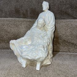 1974 Ceramic Joseph Mary Baby Jesus Figurine Nativity Holy Family-Atlantic mold