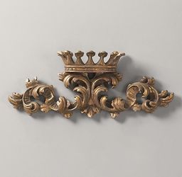 Restoration hardware Small Gilt Wall Crown